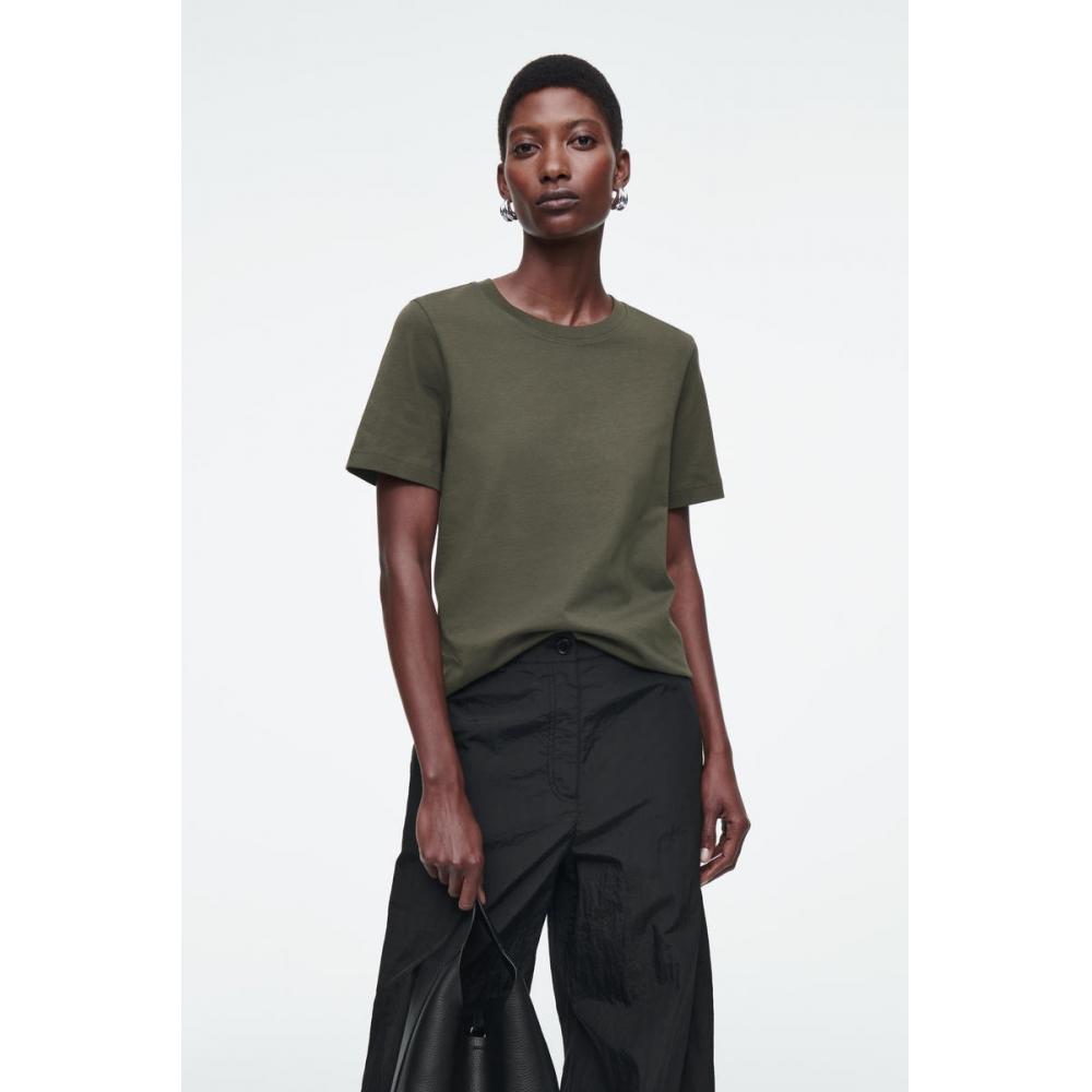

Футболка стандартного кроя COS Japan dark khaki/S