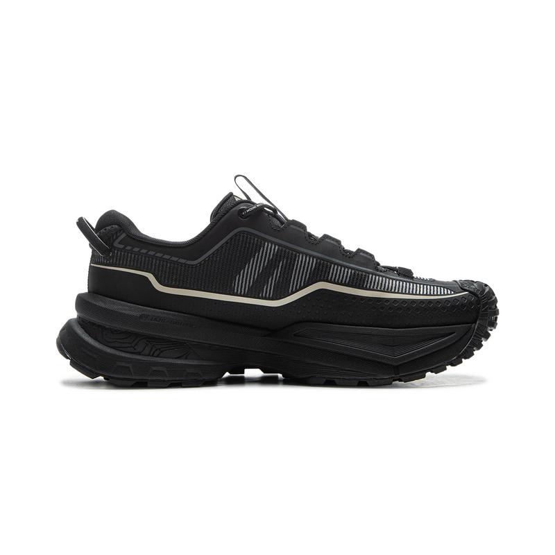 New LiNing CF Su Xingchuan Slip Resistant, Abrasion Resistant, Breathable Low Top Hiking Shoes Unisex Black AHTU023-16