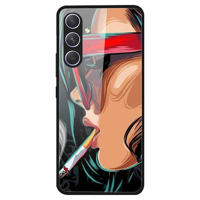 Tempered Glass Case For Samsung Galaxy A34 / A54 5G Cover Hard Shockproof Cases for Samsung A54 Funda Coque for GalaxyA54 case