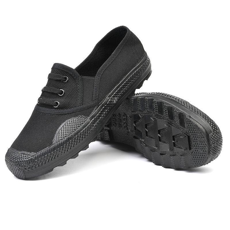 

Jiefang shoes one pedal camouflage shoes men and women training camouflage shoes canvas rubber shoes construction site wear-resistant labor insurance 45