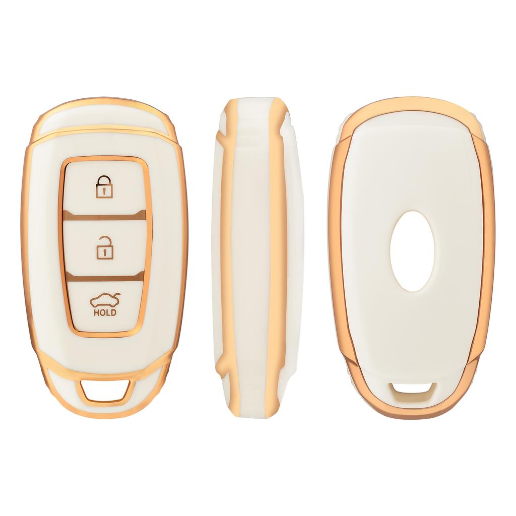 TPU Car Key Case Key Fob Cover Keychain For Hyundai I30 Ix35 KONA Encino Solaris Azera Grandeur Ig Accent Santa Fe Palisade