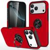 For iPhone 17 Pro Case PC+TPU Phone Cover with Rotatable Ring Holder