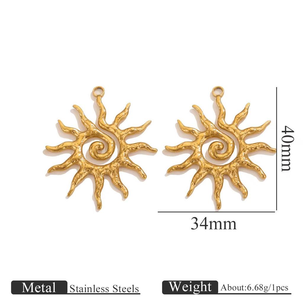 Yori 5 Stück Wasserdicht Edelstahl Seepferdchen Muschel Halskette Anhänger für Schmuckherstellung DIY Hohe Qualität Charms