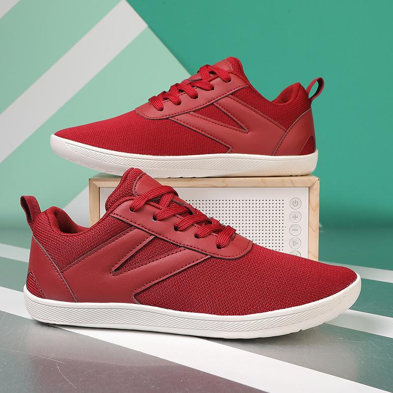 

Повседневная и удобная женская и мужская обувь для ходьбы, обувь с широким носком, дышащая, с мягкой подошвой, спортивная обувь для пар, из летучего тканого материала 47