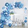 Blue Balloon Chain Decoration Kit for Birthdays, Festivals, Weddings, and Events