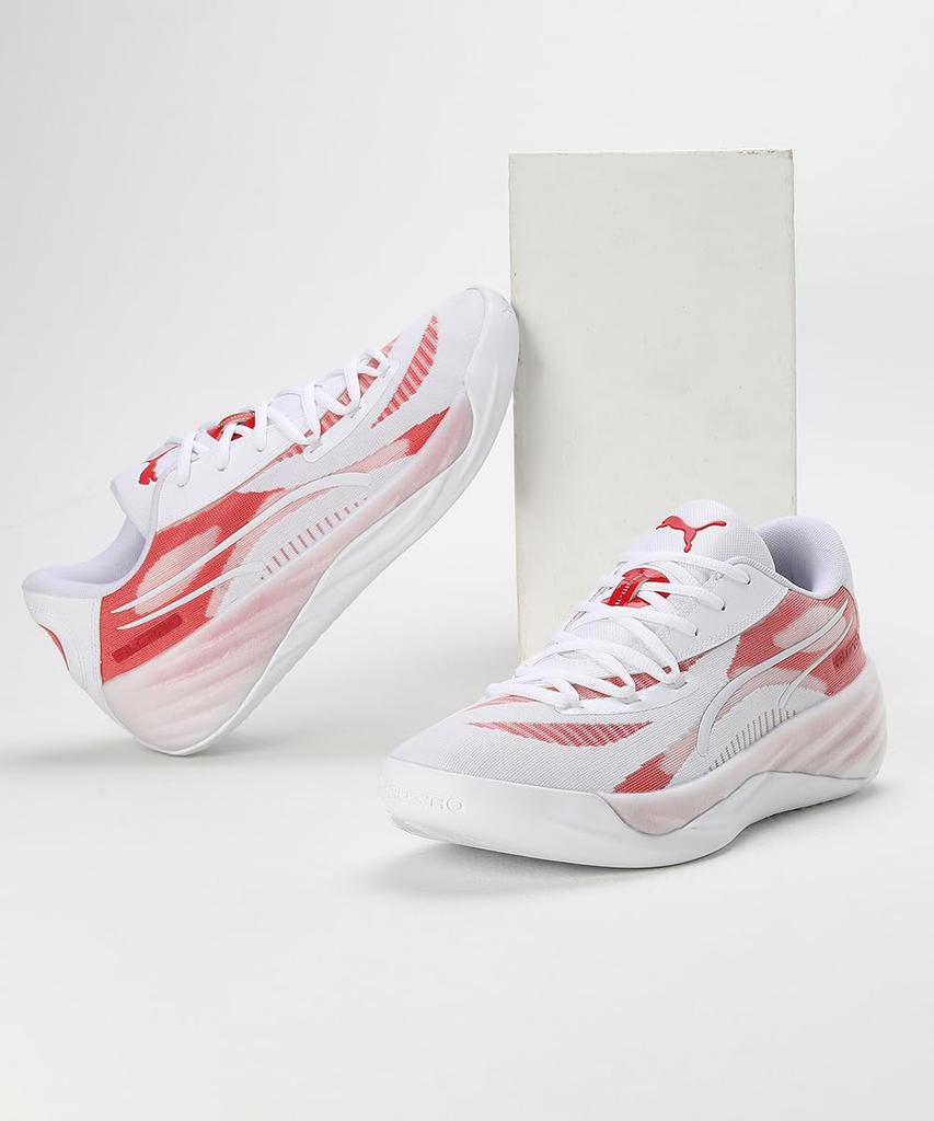 Basketbalové boty NITRO TEAM 379081 2025 Barva All Time Red cm [PUMA] ALL-PRO Jaro/Léto Bílá/Pro (04) 30,0