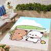 1pc Yier BuBu Bear2 Design Area Rug - Non-Slip, Soft & Cozy Floor Mat for Living Room, Bedroom, Office - Indoor/Outdoor Decorative Carpet