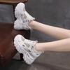 High Platform Women Sneakers Spring Stylish Thick Sole Casual Shoes 9CM Breathable Mesh Walking Shoes Woman Zapatos Mujer