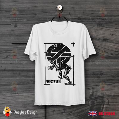 Crass Punk Anarchy British Street Punk Graffiti Cool Retro Vintage T Shirt B247