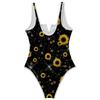 Women's Color-Blocked One-Piece swimsuit With A Sexy V-neck