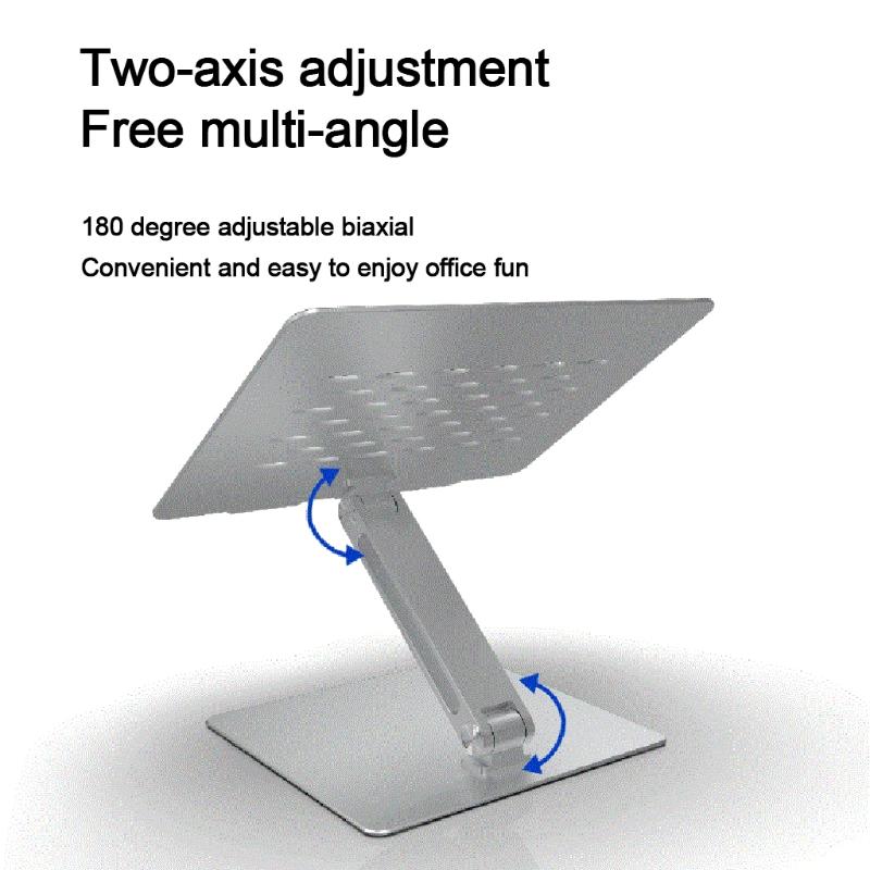 Folding Laptop Stand Aluminum Height Adjustable Notebook Cooling Holder Foldable Bracket for All 7-17in Tablets PC