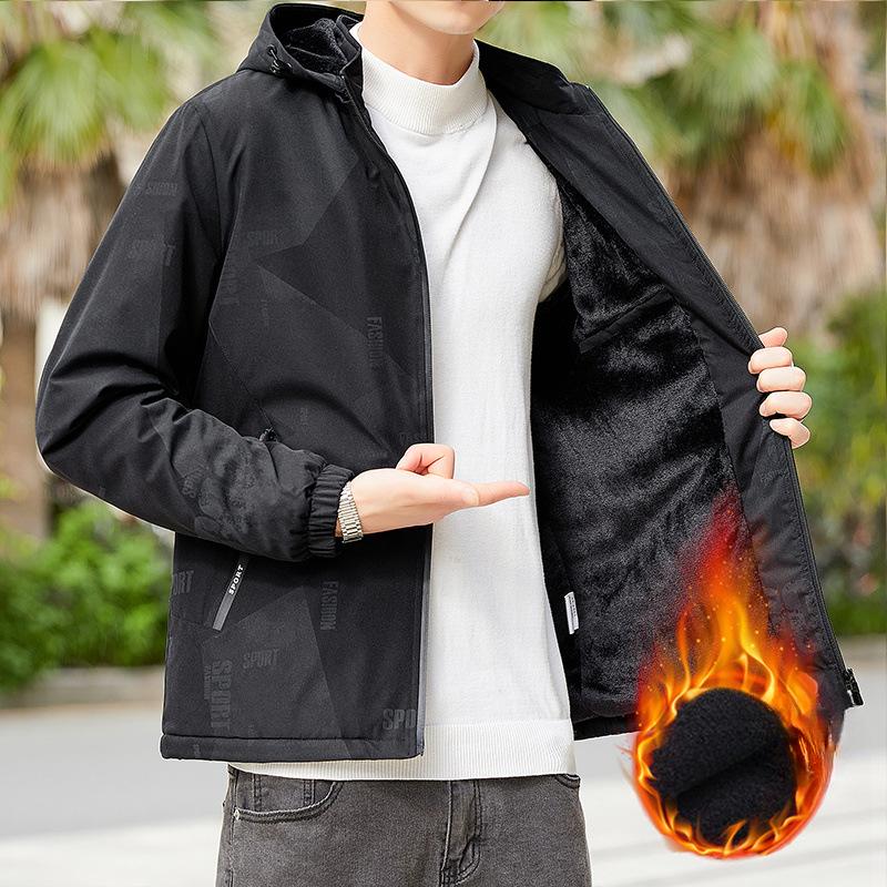 Men's Coats Spring and Autumn Casual Slim Men's Clothes Youth Fleece Jackets Warm Men's Jackets Thin