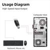 PVC for PS2 to USB Adapter Compact Keyboard Mouse Connector  Mouse Connection