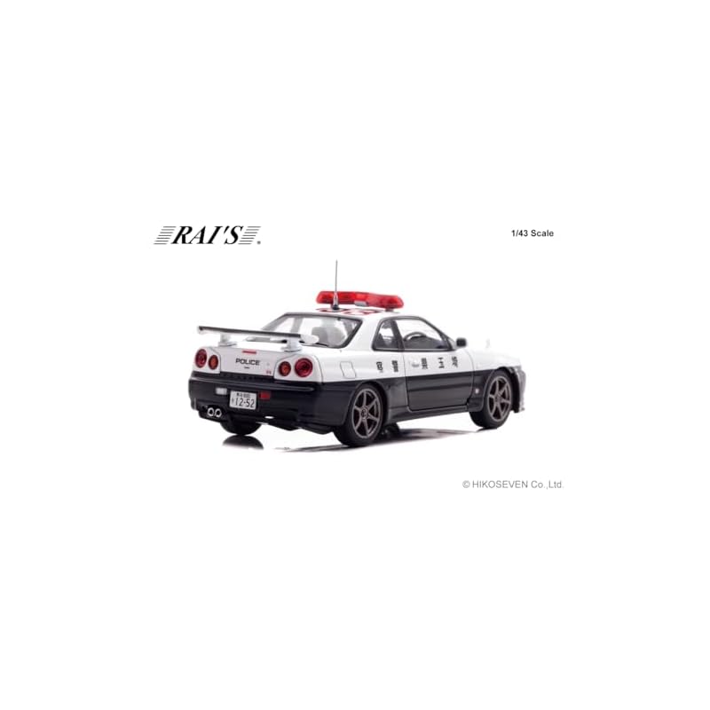 Hiko Seven (RAI'S) 1/43 Nissan Skyline GT-R (BNR34) 2020 Saitama Prefectural Police Highway Traffic Police Unit Vehicle (953) Finished Model H7432011