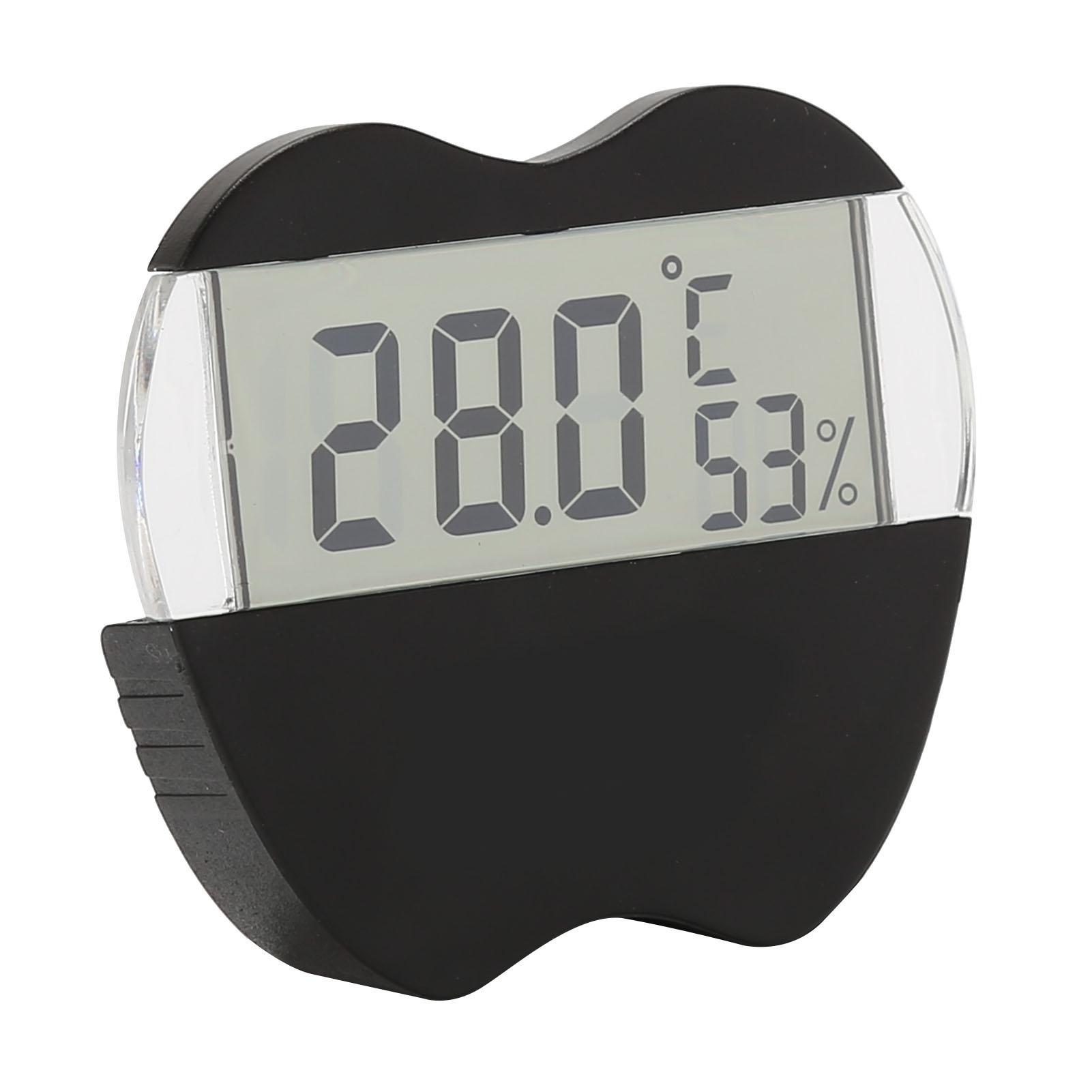 

Зовнішній подвійний дисплей гігрометр термометр вимірювач температури води термометр гігрометр для акваріума акваріума чорний