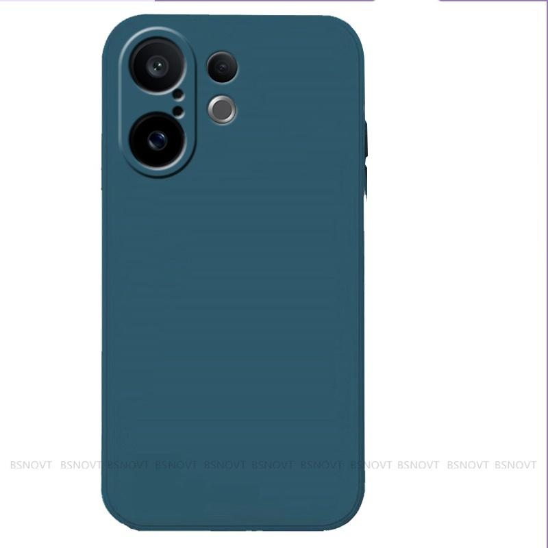 

For Vivo X200 FE Case Cover Vivo X200 FE Capa New Back Bumper Shockproof Original Liquid Silicone Fundas Vivo X200 FE Soft Cover vivo X200 FE синий