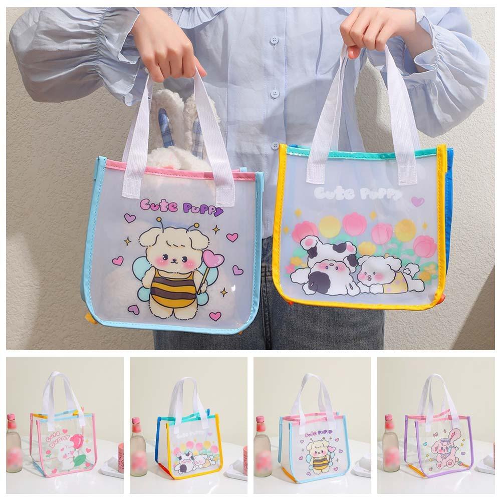 Mobile Phone Bag Beach Transparent Handbag Cartoon Jelly Cute Storage Bag Student