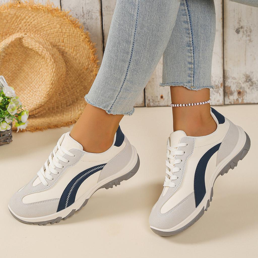 Women's Wide Width Casual Sneakers, European Athletic Shoes, Wholesale Autumn Flats for Drop Shipping