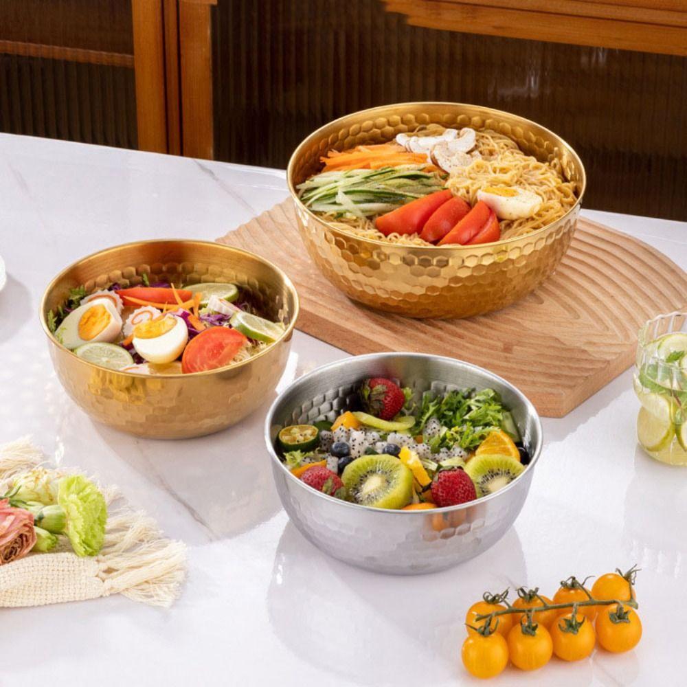 Hammered Wash Basin Large Capacity Washing Basket New Soup Bowl Vegetable