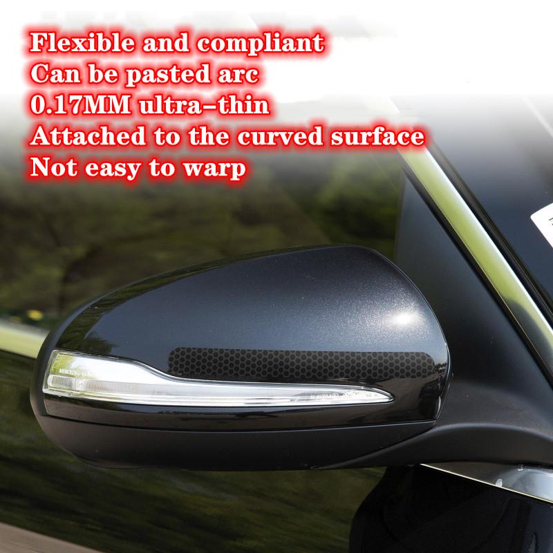 Černé kolo obočí reflexní samolepky na auto zakrývající samolepky na škrábance černý neviditelný dekorativní reflektor