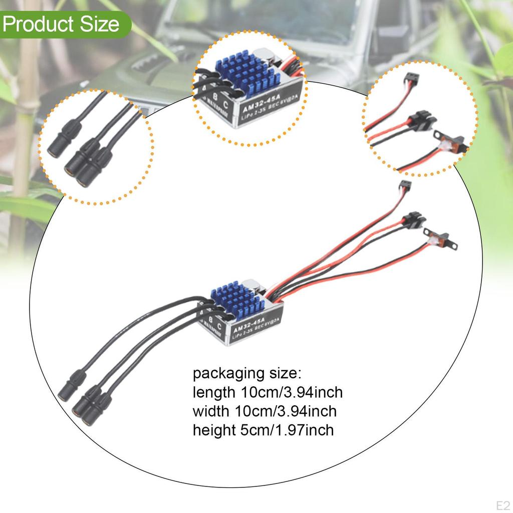 45A Brushless ESC Upgrade Accessories Electric Speed Controller Motor Spare Part for MN168