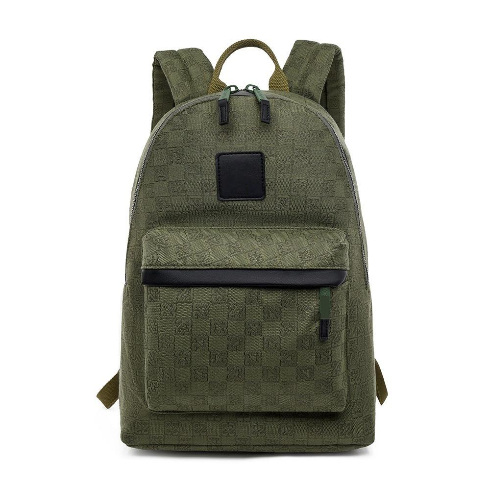 Schachbrettmuster Bedruckter Buchstaben-Rucksack Mittelschule Schultasche Große Kapazität Reisetasche Trendiger Sportrucksack für Herren und Damen.