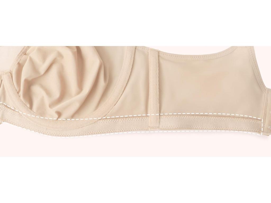 Bügel BH ohne Polsterung in Übergröße - Europäischer und Amerikanischer Full-Coverage Minimizing BH