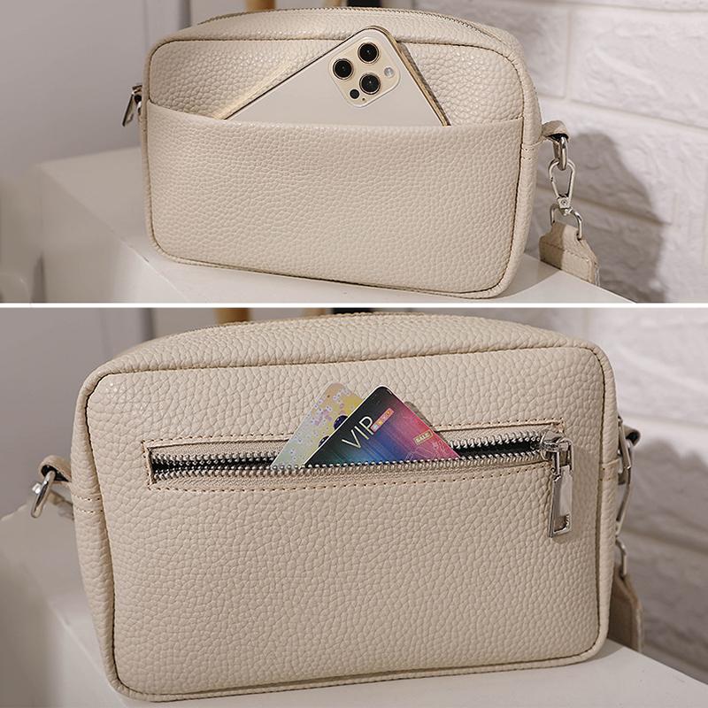 PU Leather Small Crossbody Bags for Women Solid Color Flap Messenger Bags Phone Purse Casual Female Daily Shoulder Bags