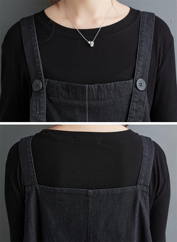 Denim Latzhose Latzhose Latzhose Kleiderbügel Locker Herbst Einheitsgröße Passt [Mouhoukyo] Damen Latzhose, Rock, Rock, Kleid, Latzhose, Jumper, Hosenträger, Rock,