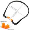 Ergonomic Head Band Detachable Earplugs Noise Blocking For Office Travel Washable TPE Earplug for Daily Use 4PCS