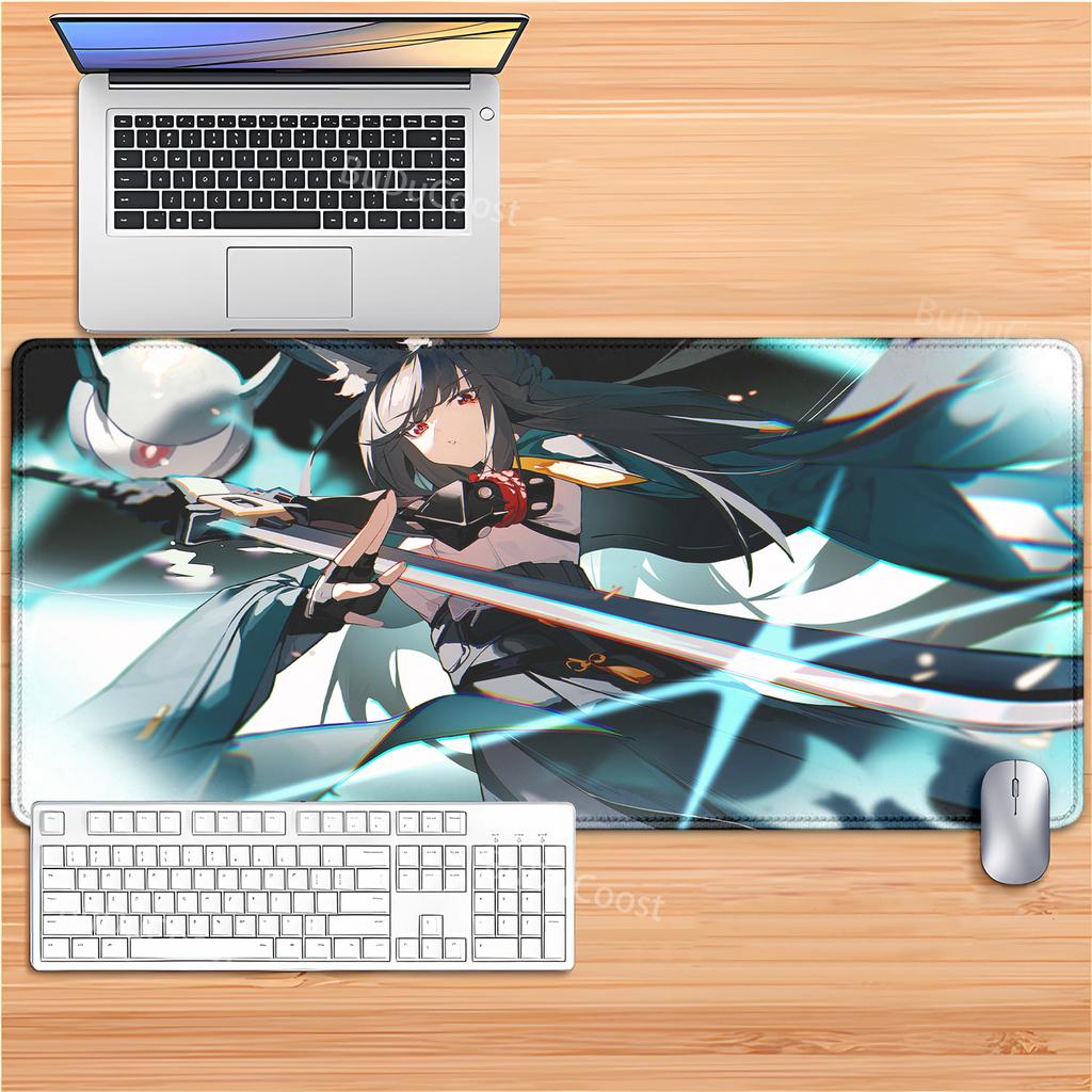 Game Zenless Zone Zero ZZZ Hoshimi Miyabi teclado mousepad Mouse Mat DeskMat With Pad Gaming Accessories Prime Gaming mouse pad