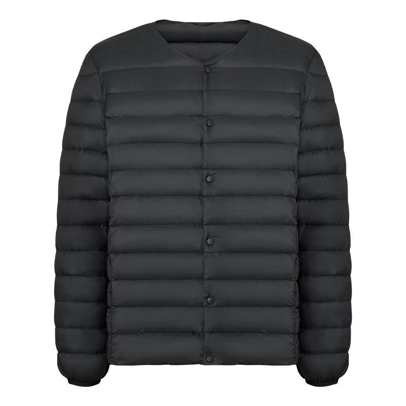 Geacă de puf pentru bărbați, ușoară, cu gât în V - 90% puf, Nou Standard Național