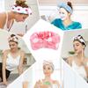 Spa-Stirnband mit Schleife, Haarband für Damen und Mädchen, Gesichts-Make-up, Kopfband aus weichem Korallenvlies, Kopfwickel für Dusche, Waschen, Gesicht, Hautpflege, Turban-Haar-Accessoires