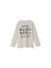 Long Sleeve Graphic White Size 150 Tee, Swan,