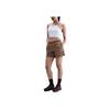 Nike Solid Color Elastic Waist Three-Quarter Casual Shorts Women Shorts Mink-Brown FV6623-233