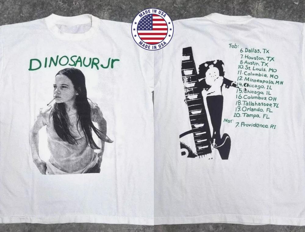 Dinosaur Jr TShirt Green Mind Tour 1991 TShirt Heavy Cotton All Sizes Unisex T-Shirt S