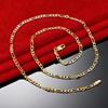Exquisite Edle Kollektion Neue Ankünfte 4mm Kette Unisex Armband Halskette Schmuckset Damen Weihnachtsgeschenk Anhänger Hochzeit Je
