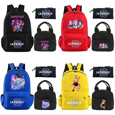 3 Stück/Set Anime Niedlicher Bedruckter Rucksack mit Umhängetasche Federmäppchen für Teenager Schüler Junge Mädchen Schultasche Große Kapazität Wasserdicht Schulranzen Kindergeschenk