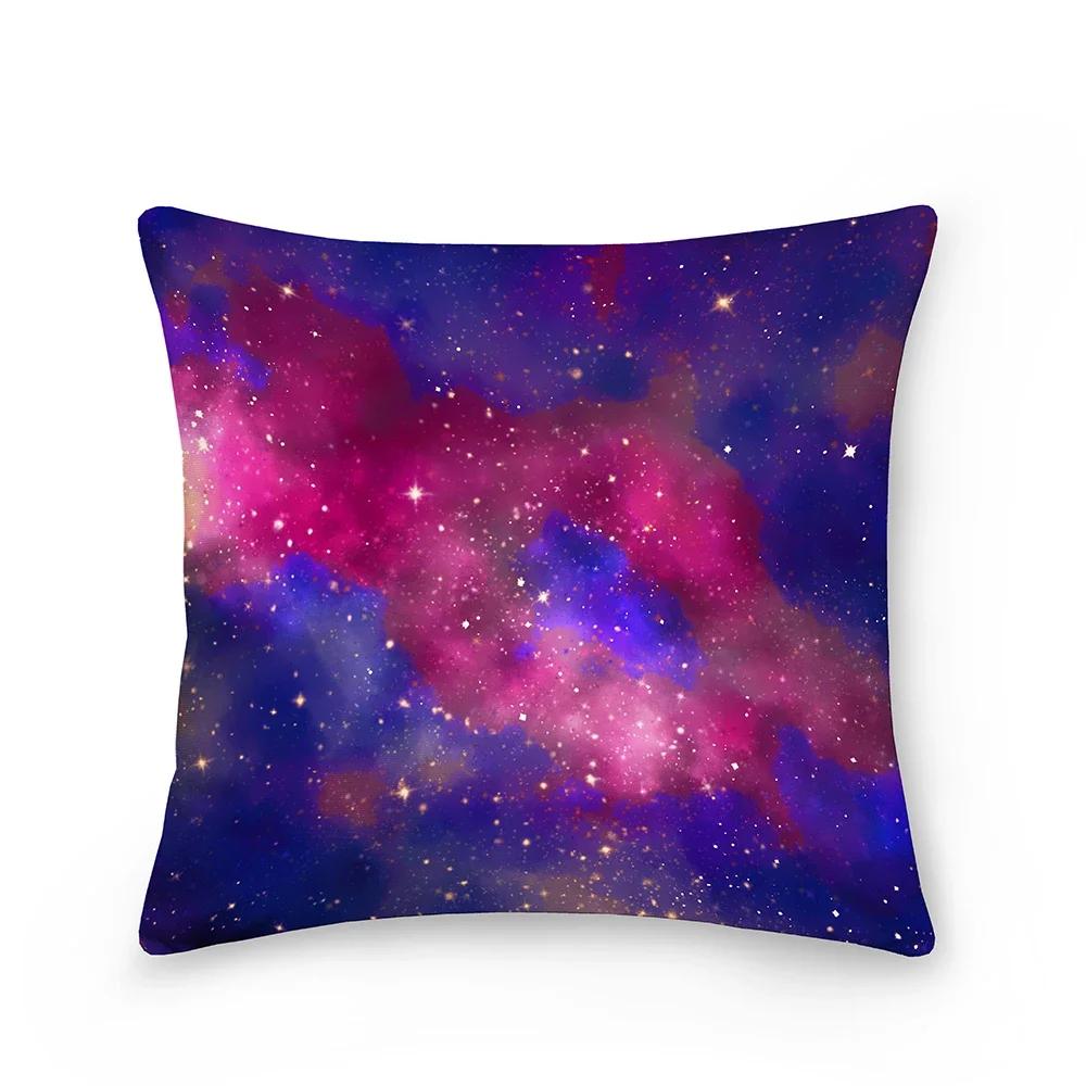 Landscape Pattern Decorative Cushion Cover Polyester Pillow Cover Throw Pillowcase Sofa Chair Bedroom Home Decoration 45X45Cm