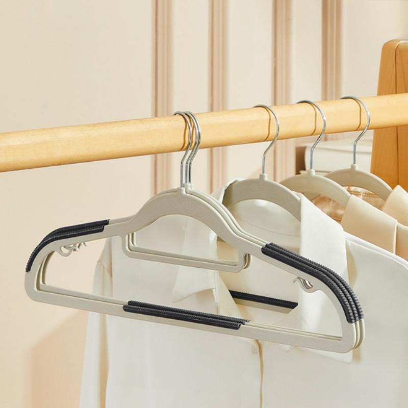 1/5/10pcs Clothes Hanger Anti-slip Rotary Smooth Anti-scratch No Deformation Wet Dry Dual Use