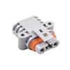 50A 600V Male/Female Connector for Electric Vehicle Battery Waterproof and Straight Cable for High Power Applications