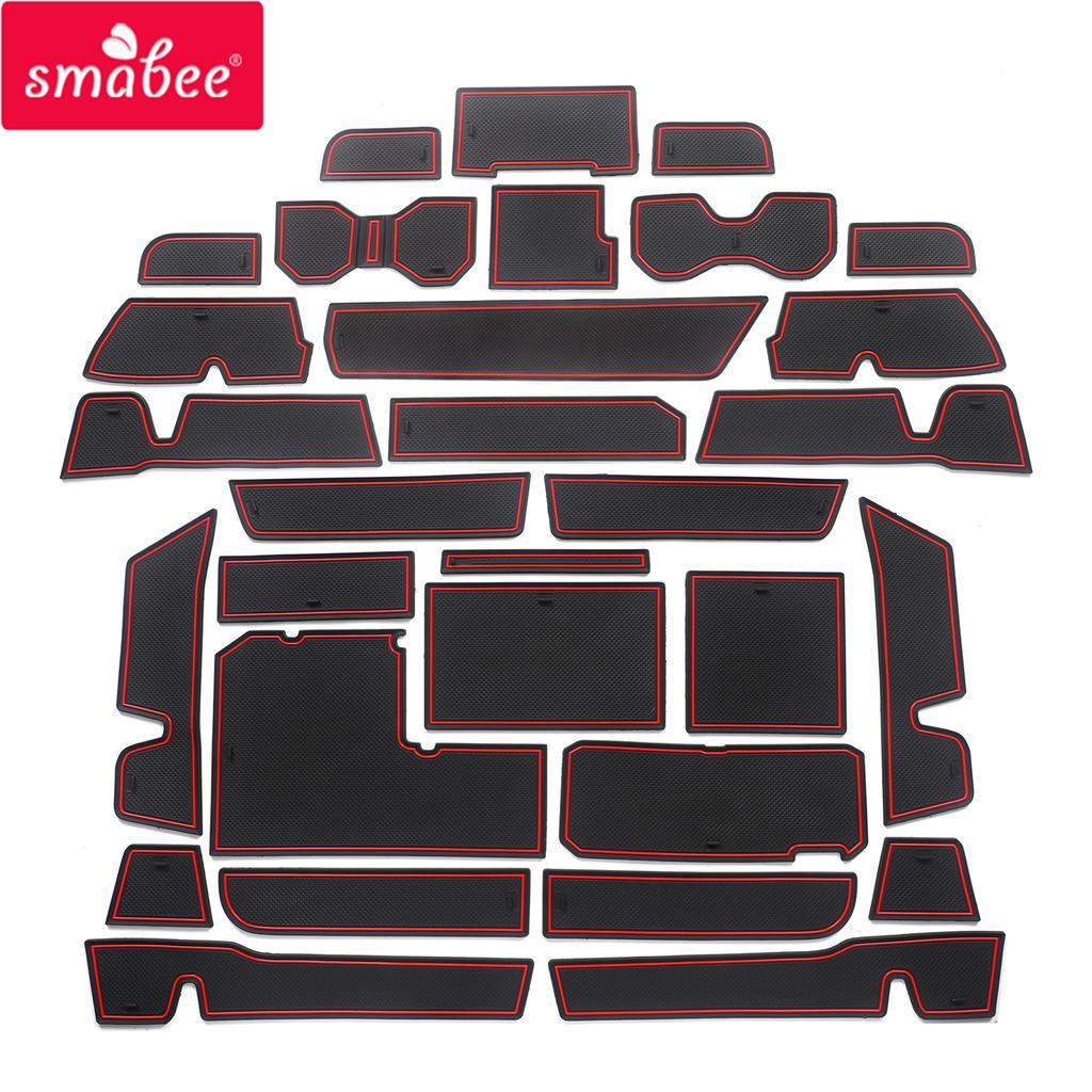 Smabee Gate Slot Cup Mat for Toyota TUNDRA 2024 Interior Accessories Anti-Slip Pad Non-Slip Door Mats Car Sticker Rubber Coaster