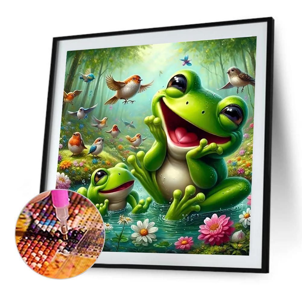 5D DIY Full Round Drill Diamond Painting Animal Kit Home Decor Art Craft 40x40cm