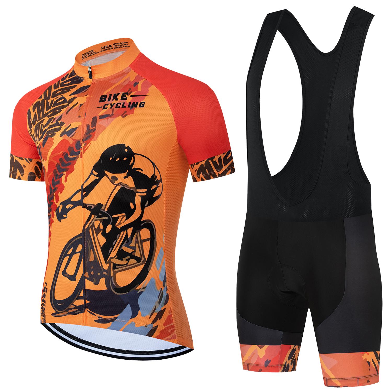 

Pro Cycling Jersey Set Summer Short Sleeve Men s MTB Bike Cycling Clothing Maillot Ropa Ciclismo Uniform Suit Summer 2026 Breathable Cycling Suit Set S
