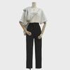 Women's High Waist Slim Straight Suit Pants, 2023 Spring/Autumn, Korean Style, Nine-Point Cigarette Casual.