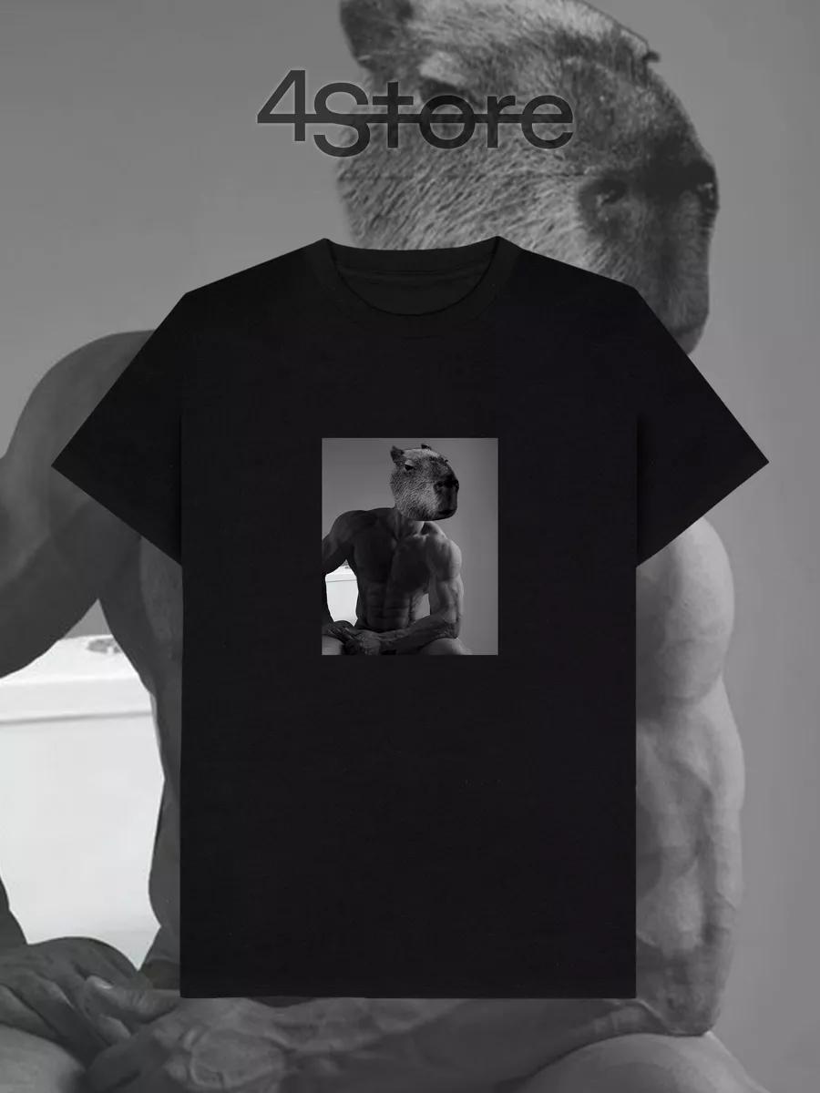 

Black Cat Animal Printed T-shirt 2XL