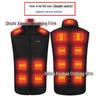 Men's Dual Control USB Heated Vest - 11 Zone, 3 Temperature Settings for Winter