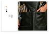 Waterproof PU Leather Apron: Unisex Hanging Neck & Waist for BBQ, Woodworking, Barista & Restaurant Use