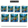 Set Of 2 Modern Scenic Bear Fishing Mountain Stream Curtains Polyester Semi Transparent Design Bedroom Livin Curtain With Rod Pocket Perfect For
