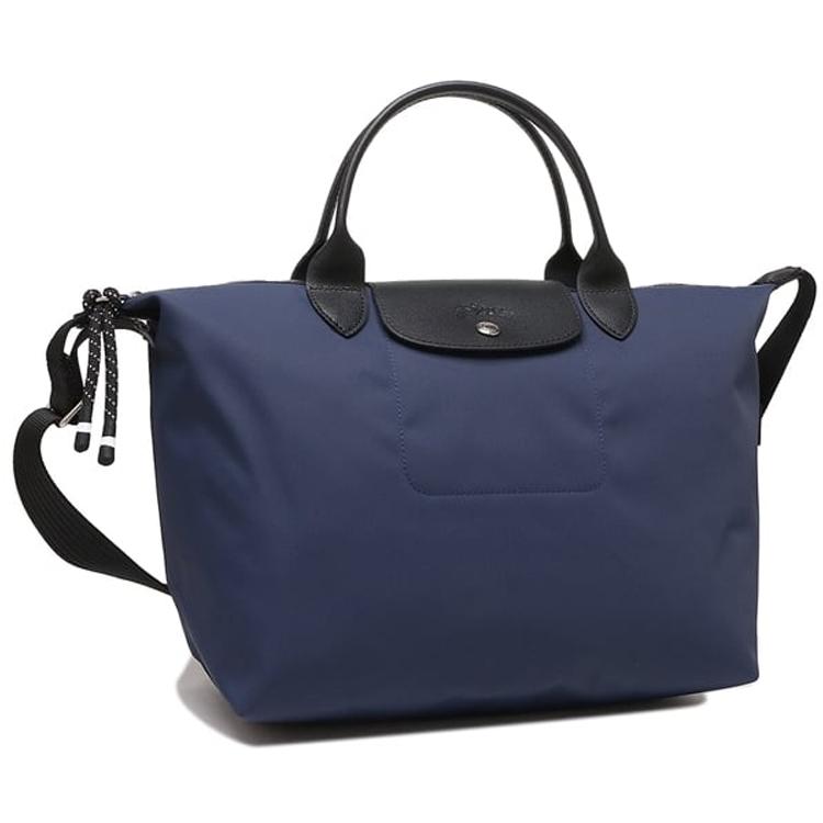 Longchamp Le Pliage Energy Correa de Hombro Ajustable Hebilla Cierre de Cremallera Ribete de Cuero Bolso de Hombro Cruzado Mediano Bolsos para Mujer 1515HSR006